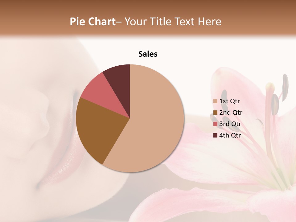 A Woman With A Flower In Her Hand Powerpoint Template PowerPoint Template