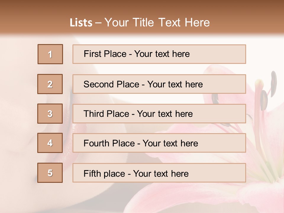 A Woman With A Flower In Her Hand Powerpoint Template PowerPoint Template