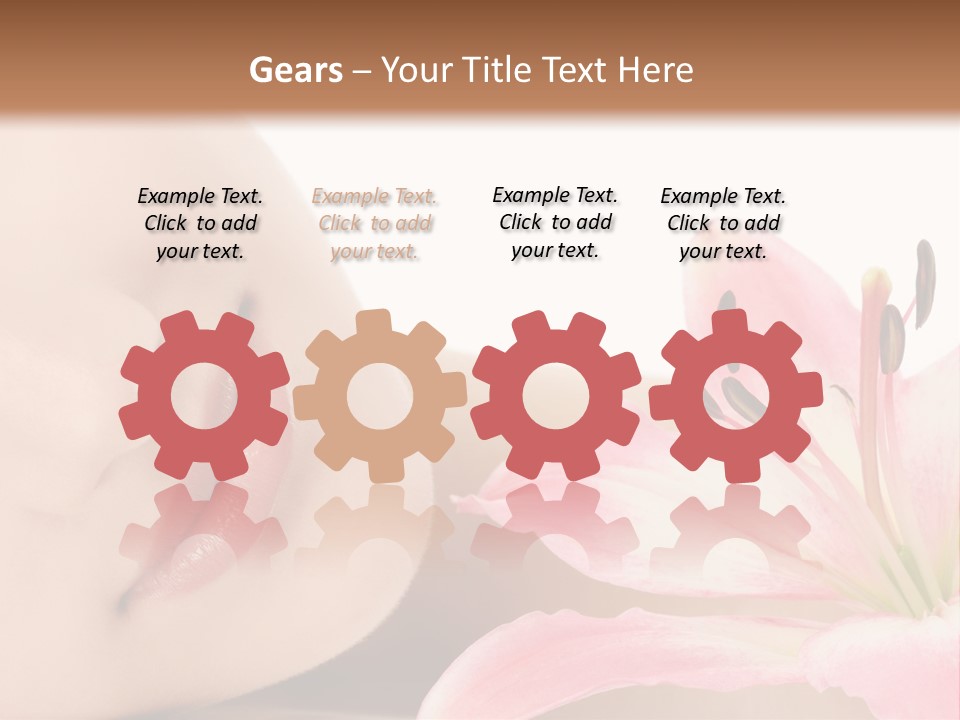 A Woman With A Flower In Her Hand Powerpoint Template PowerPoint Template