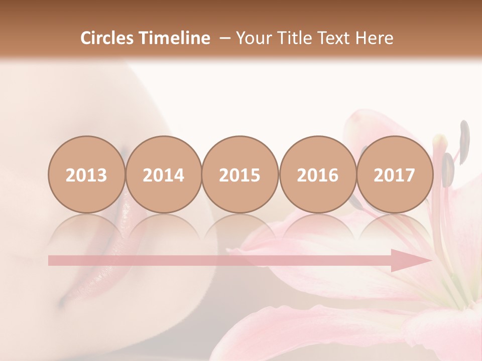 A Woman With A Flower In Her Hand Powerpoint Template PowerPoint Template