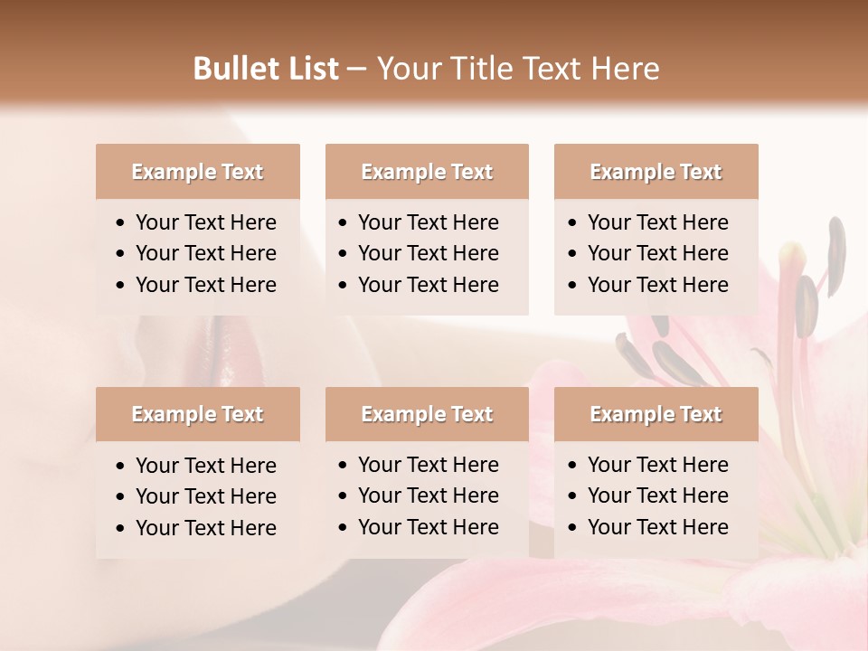 A Woman With A Flower In Her Hand Powerpoint Template PowerPoint Template