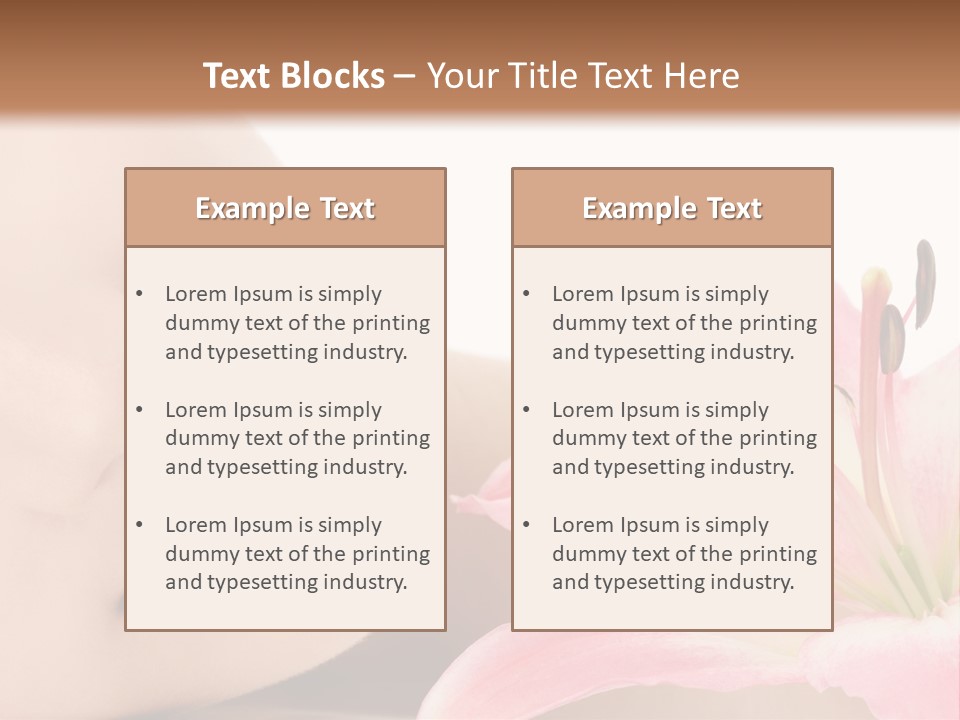 A Woman With A Flower In Her Hand Powerpoint Template PowerPoint Template