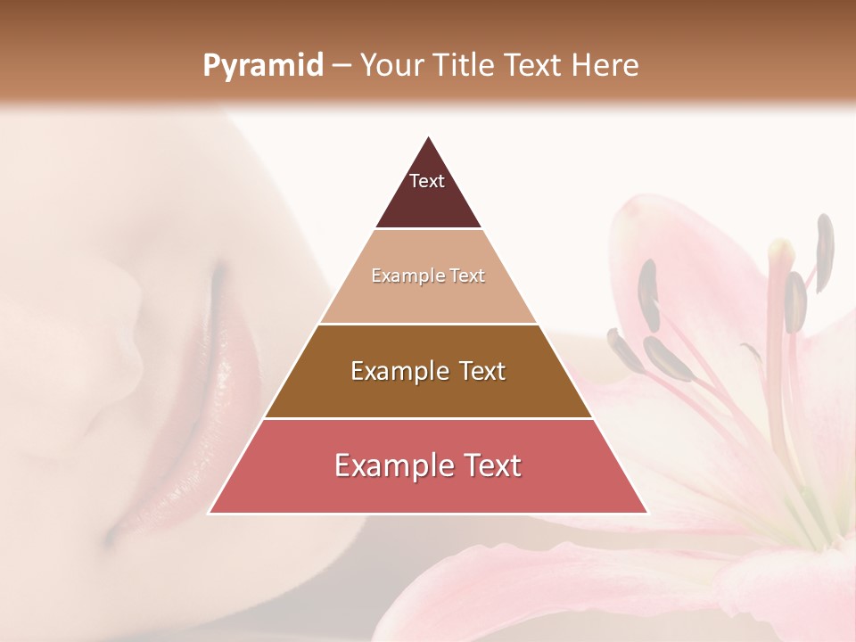 A Woman With A Flower In Her Hand Powerpoint Template PowerPoint Template