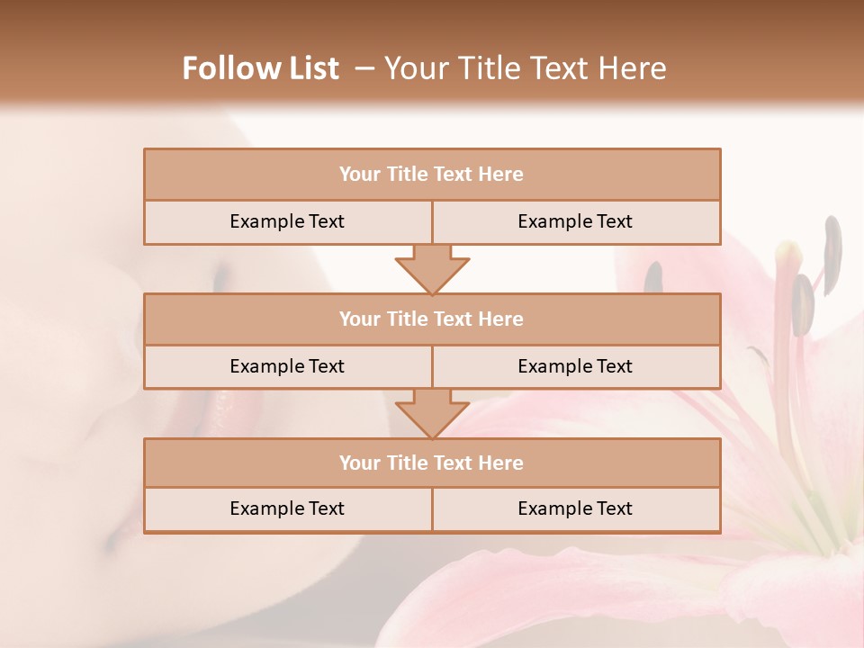 A Woman With A Flower In Her Hand Powerpoint Template PowerPoint Template