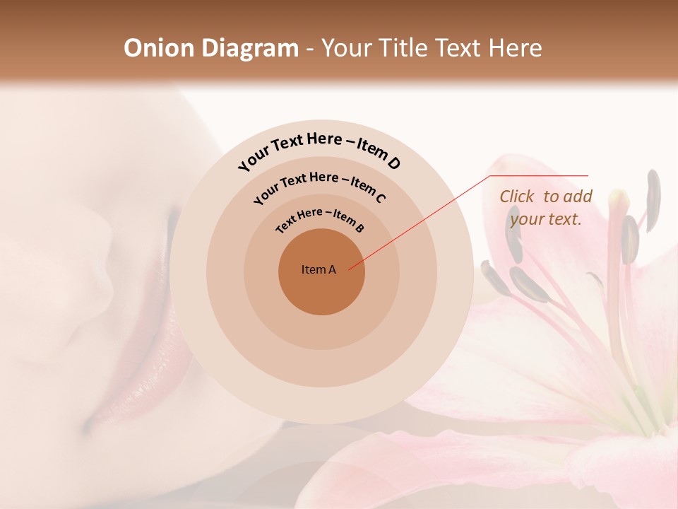 A Woman With A Flower In Her Hand Powerpoint Template PowerPoint Template