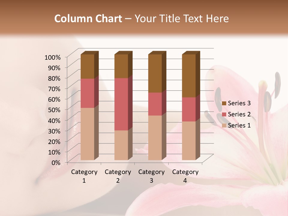 A Woman With A Flower In Her Hand Powerpoint Template PowerPoint Template