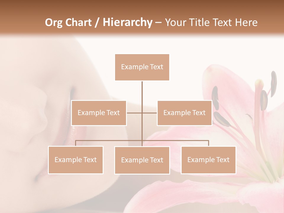 A Woman With A Flower In Her Hand Powerpoint Template PowerPoint Template