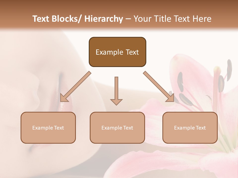 A Woman With A Flower In Her Hand Powerpoint Template PowerPoint Template