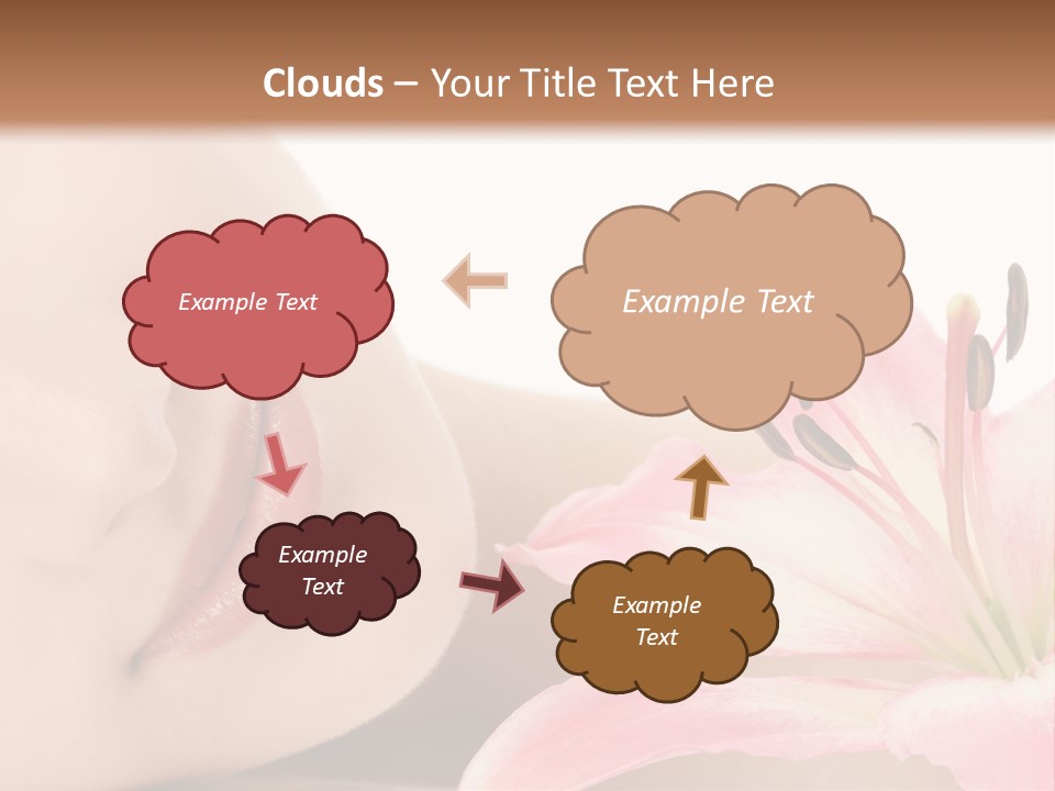 A Woman With A Flower In Her Hand Powerpoint Template PowerPoint Template