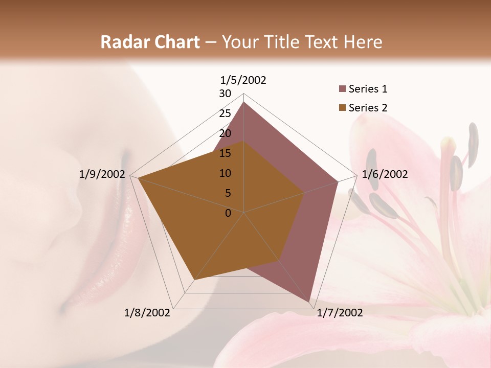 A Woman With A Flower In Her Hand Powerpoint Template PowerPoint Template