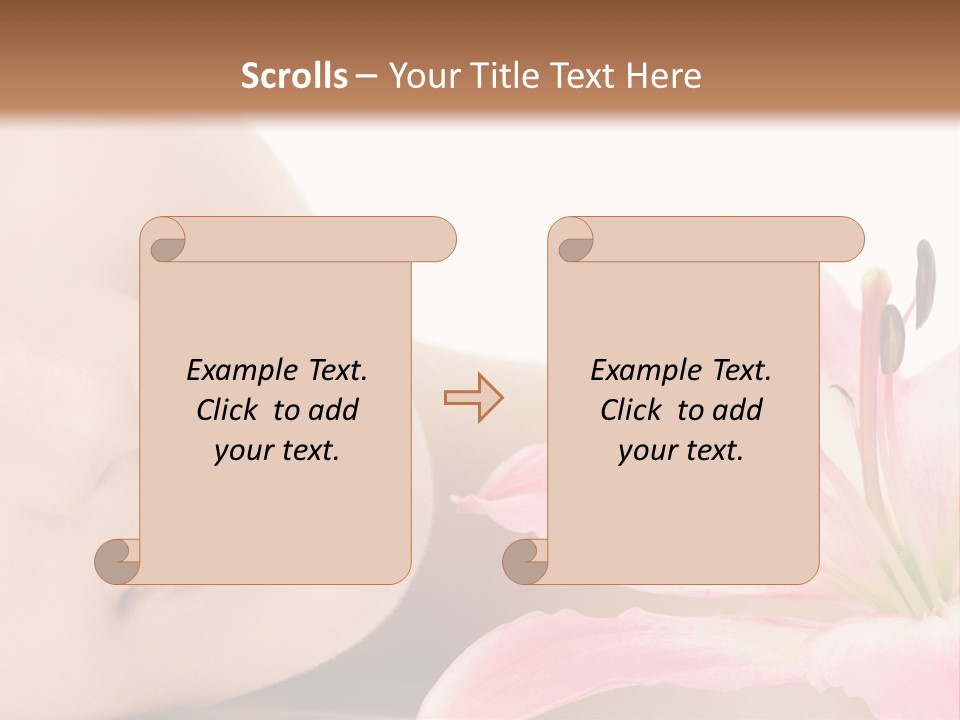 A Woman With A Flower In Her Hand Powerpoint Template PowerPoint Template