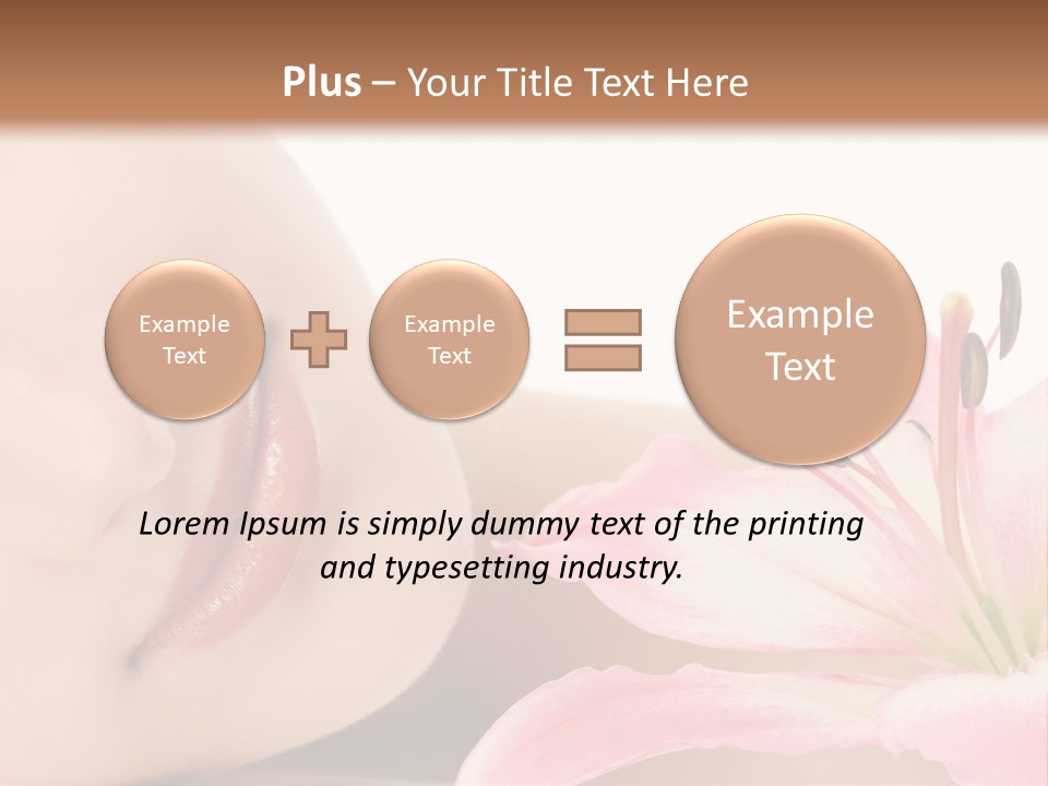 A Woman With A Flower In Her Hand Powerpoint Template PowerPoint Template