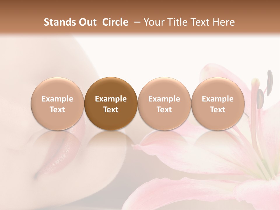 A Woman With A Flower In Her Hand Powerpoint Template PowerPoint Template