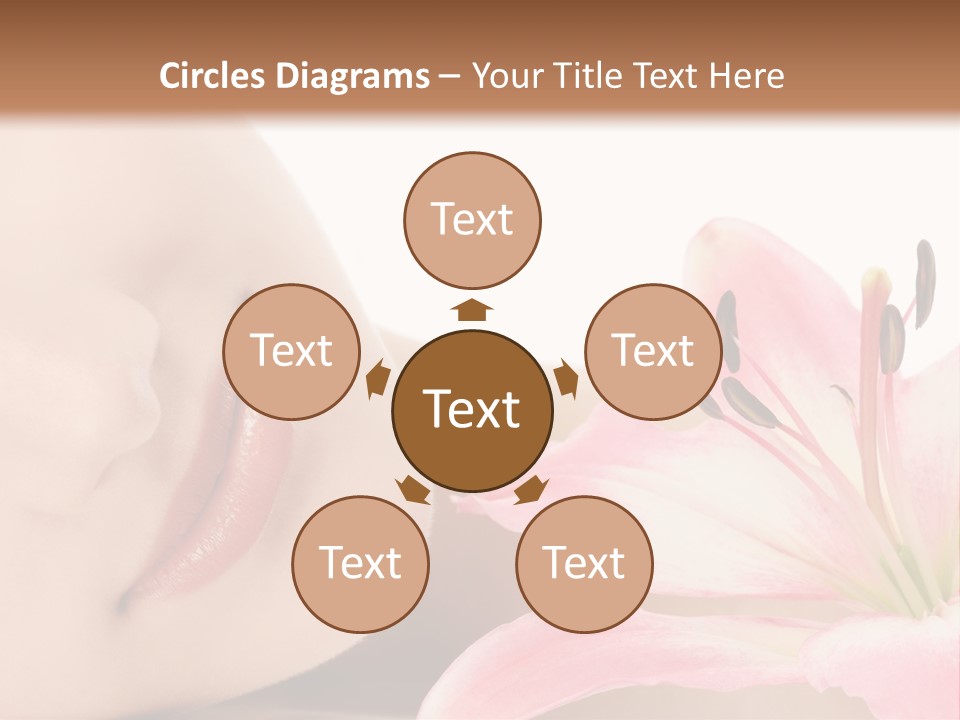 A Woman With A Flower In Her Hand Powerpoint Template PowerPoint Template