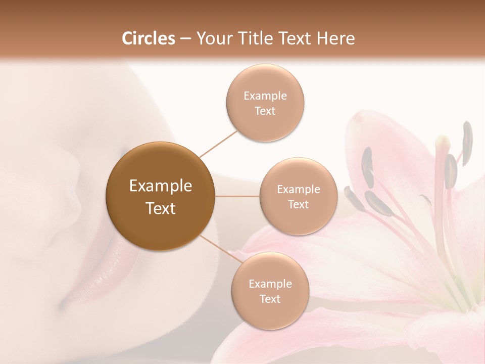 A Woman With A Flower In Her Hand Powerpoint Template PowerPoint Template