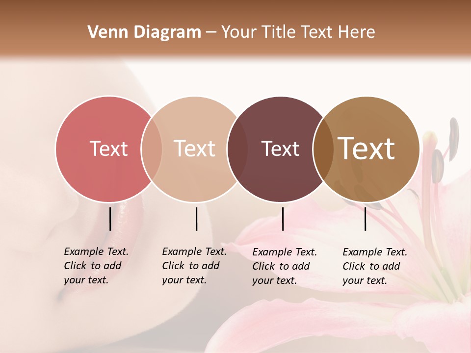 A Woman With A Flower In Her Hand Powerpoint Template PowerPoint Template