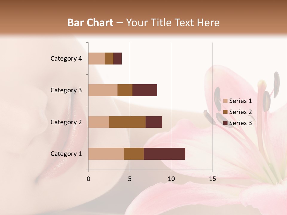 A Woman With A Flower In Her Hand Powerpoint Template PowerPoint Template