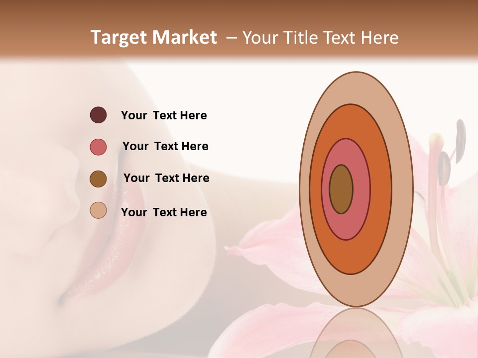 A Woman With A Flower In Her Hand Powerpoint Template PowerPoint Template