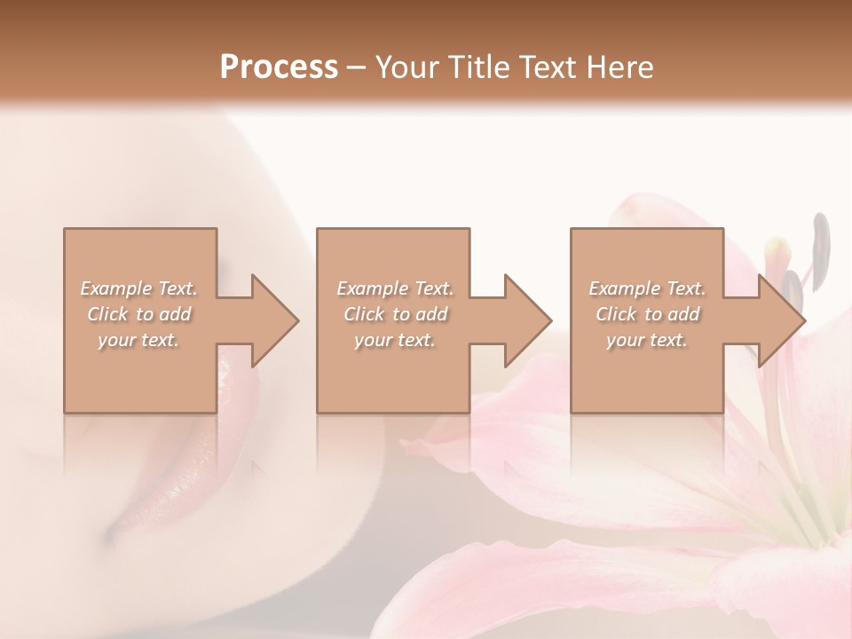 A Woman With A Flower In Her Hand Powerpoint Template PowerPoint Template