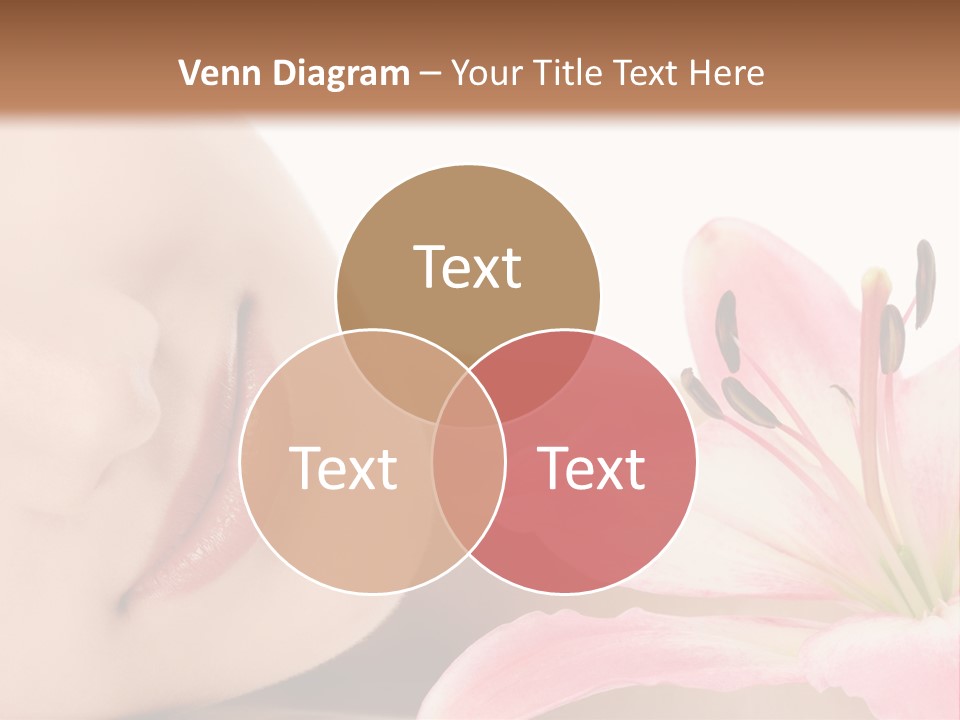 A Woman With A Flower In Her Hand Powerpoint Template PowerPoint Template