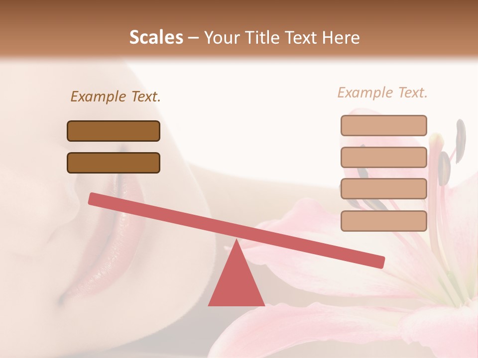 A Woman With A Flower In Her Hand Powerpoint Template PowerPoint Template