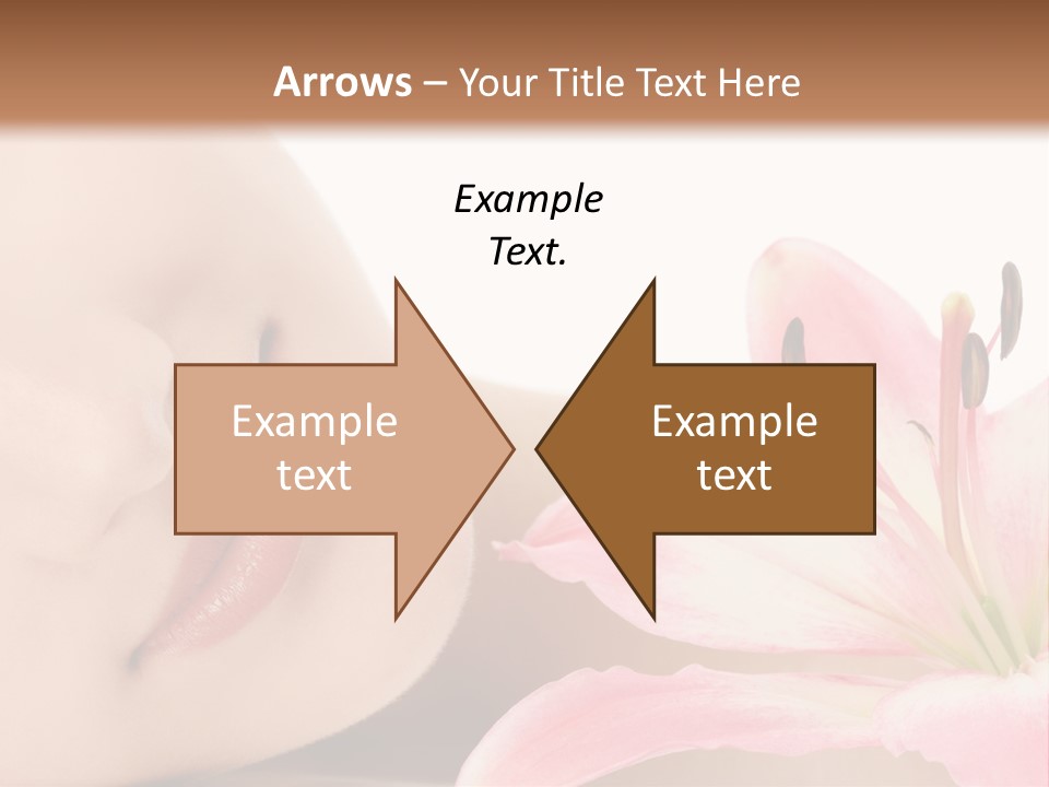 A Woman With A Flower In Her Hand Powerpoint Template PowerPoint Template