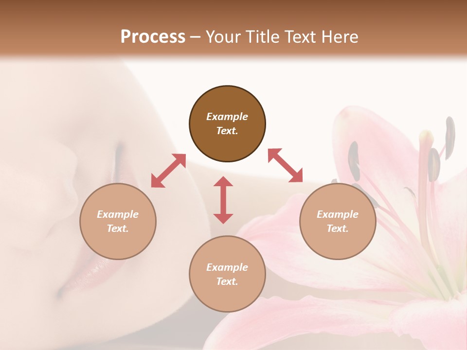 A Woman With A Flower In Her Hand Powerpoint Template PowerPoint Template