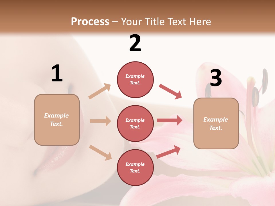 A Woman With A Flower In Her Hand Powerpoint Template PowerPoint Template