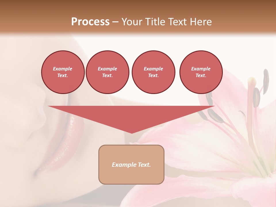 A Woman With A Flower In Her Hand Powerpoint Template PowerPoint Template