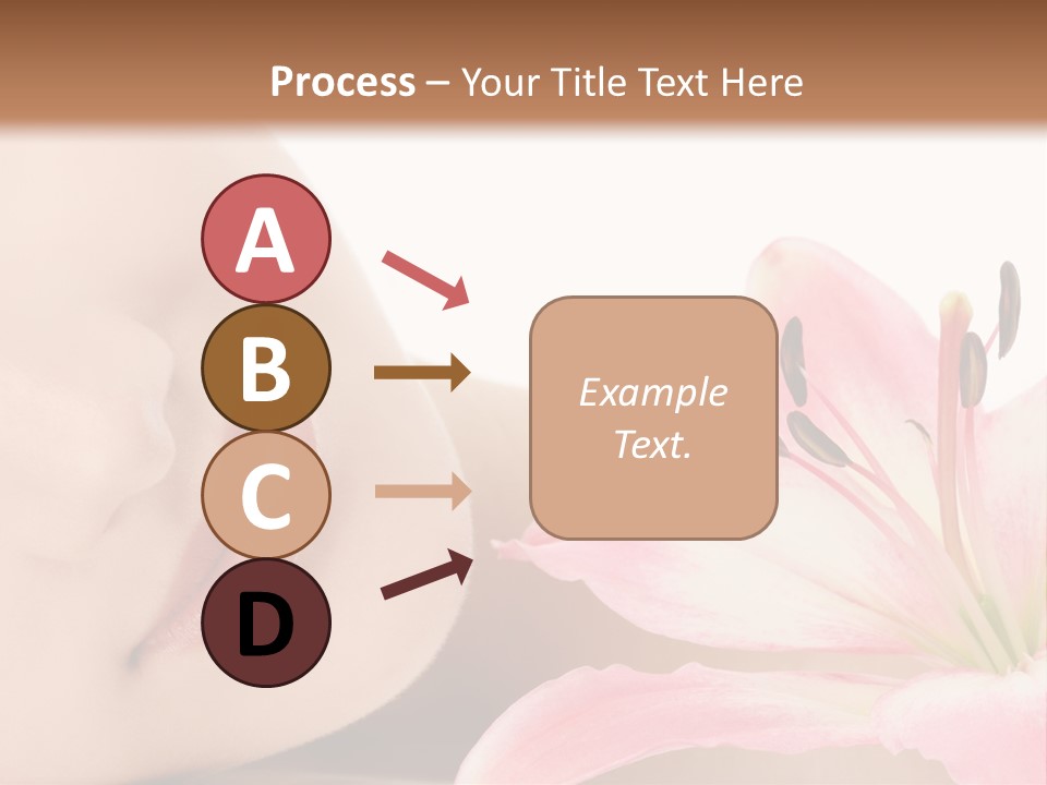 A Woman With A Flower In Her Hand Powerpoint Template PowerPoint Template