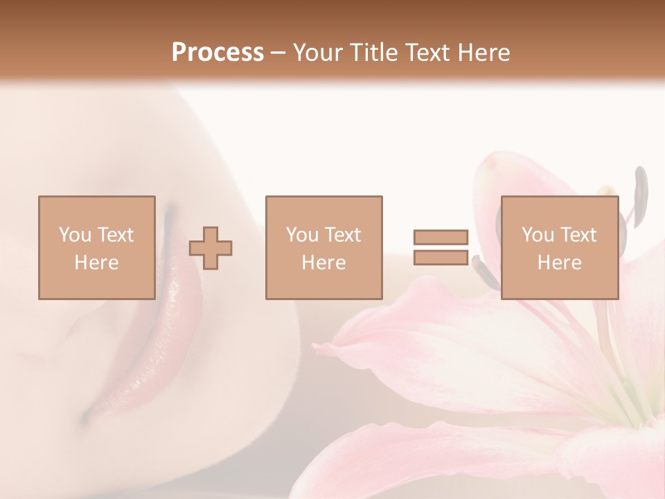 A Woman With A Flower In Her Hand Powerpoint Template PowerPoint Template