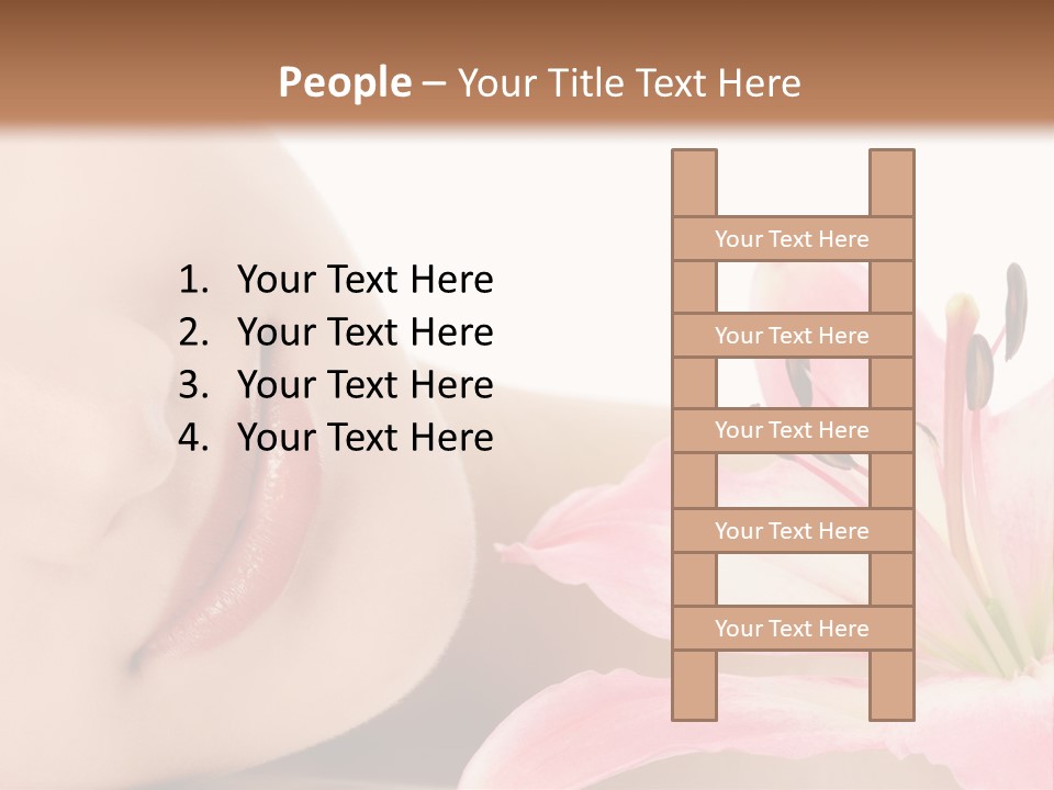 A Woman With A Flower In Her Hand Powerpoint Template PowerPoint Template