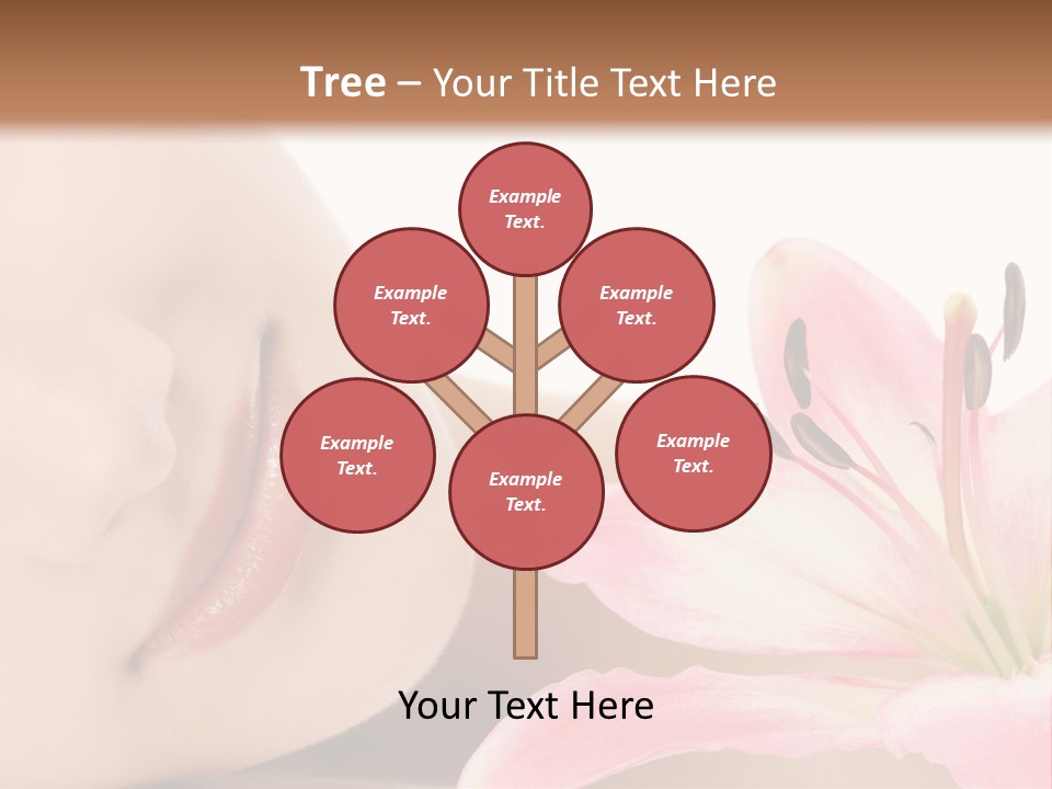 A Woman With A Flower In Her Hand Powerpoint Template PowerPoint Template