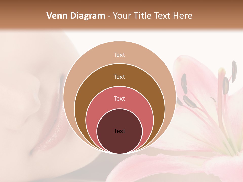 A Woman With A Flower In Her Hand Powerpoint Template PowerPoint Template