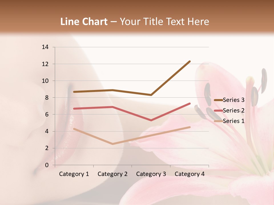 A Woman With A Flower In Her Hand Powerpoint Template PowerPoint Template