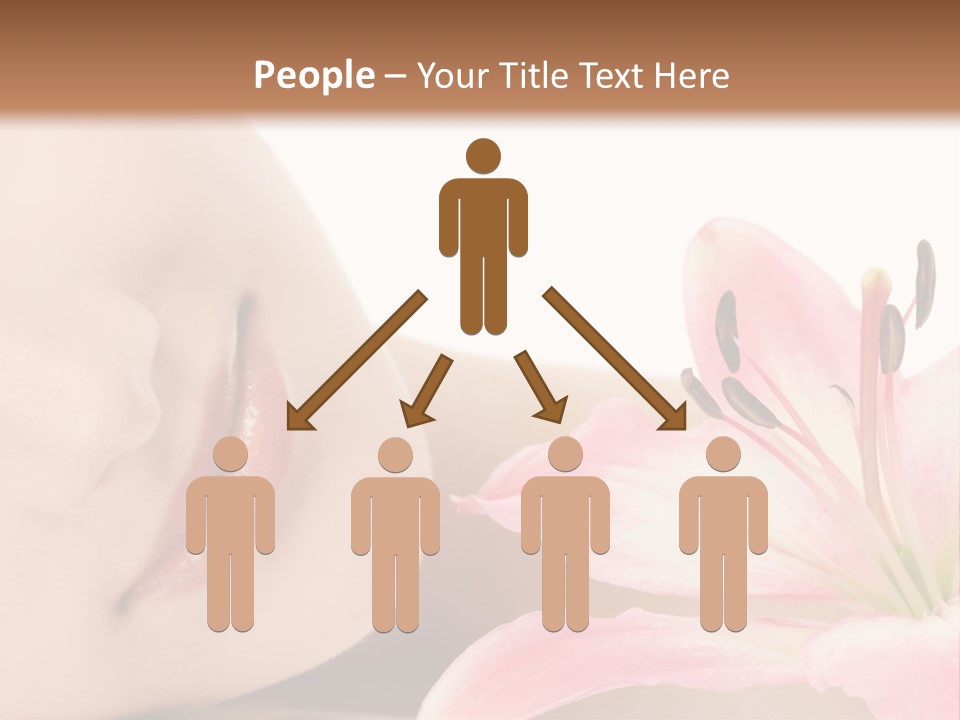 A Woman With A Flower In Her Hand Powerpoint Template PowerPoint Template