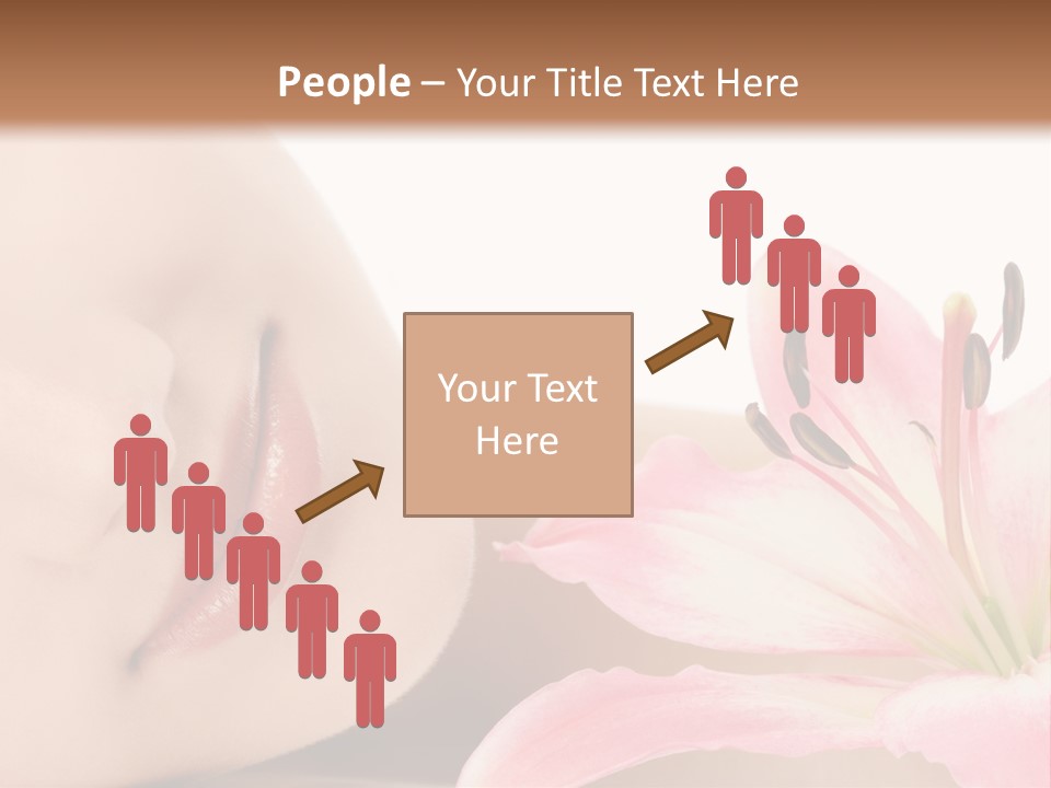 A Woman With A Flower In Her Hand Powerpoint Template PowerPoint Template