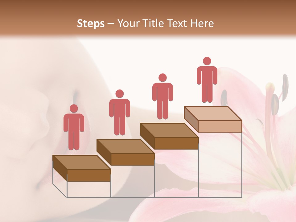 A Woman With A Flower In Her Hand Powerpoint Template PowerPoint Template