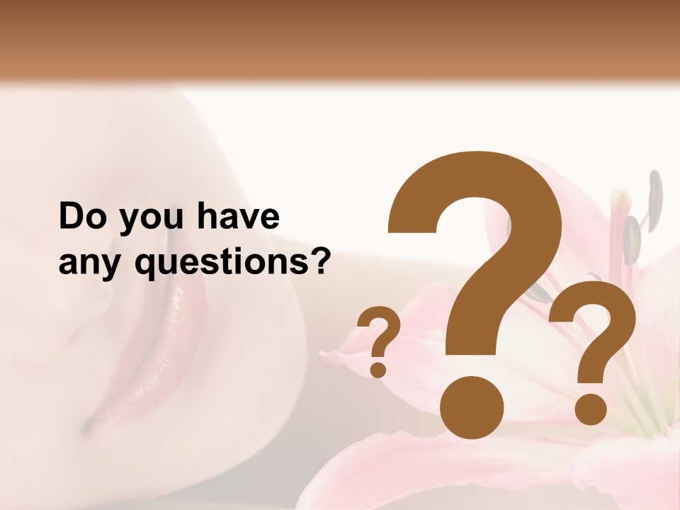 A Woman With A Flower In Her Hand Powerpoint Template PowerPoint Template