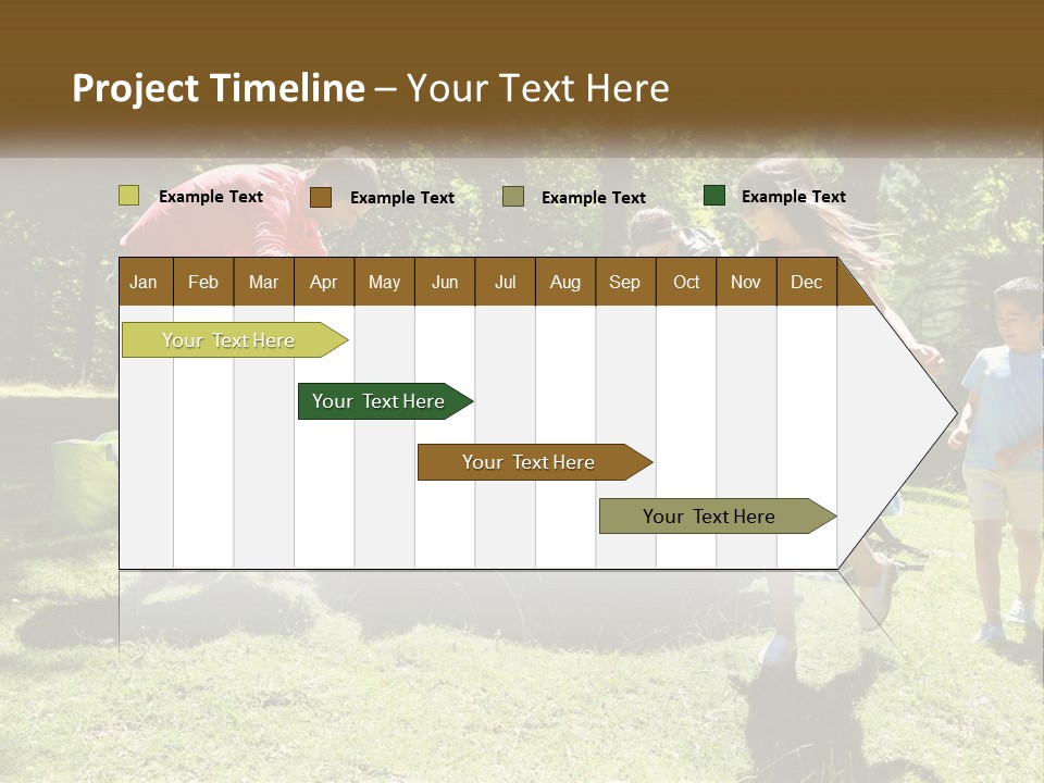 A Group Of People Standing Around A Tent PowerPoint Template