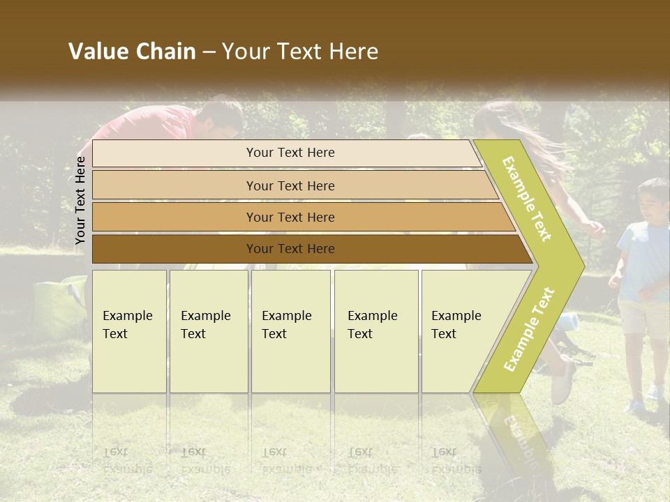 A Group Of People Standing Around A Tent PowerPoint Template