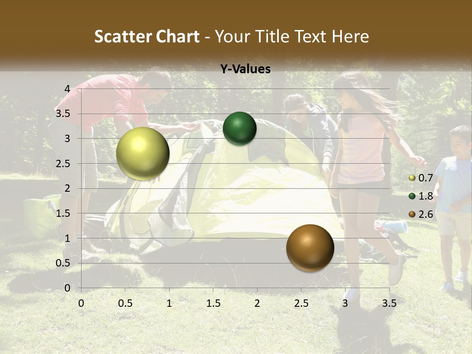 A Group Of People Standing Around A Tent PowerPoint Template