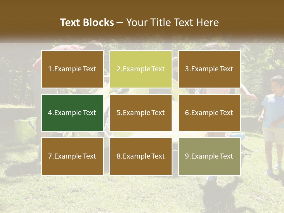 A Group Of People Standing Around A Tent PowerPoint Template