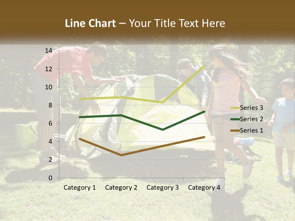 A Group Of People Standing Around A Tent PowerPoint Template