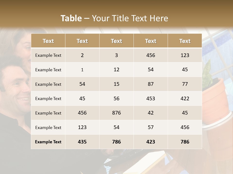 A Man And A Woman Looking At A Laptop Screen PowerPoint Template