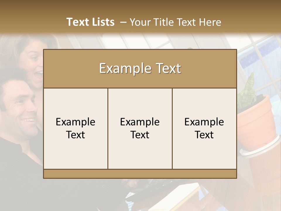 A Man And A Woman Looking At A Laptop Screen PowerPoint Template
