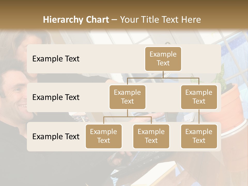 A Man And A Woman Looking At A Laptop Screen PowerPoint Template