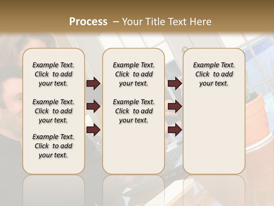 A Man And A Woman Looking At A Laptop Screen PowerPoint Template