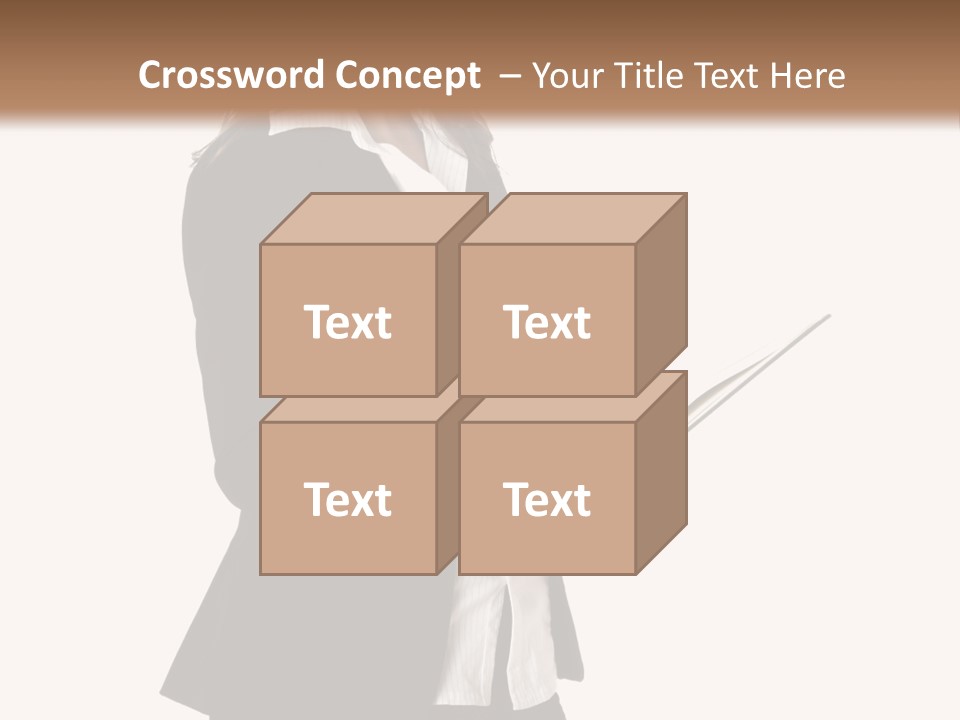 A Woman In A Business Suit Holding A Clipboard PowerPoint Template