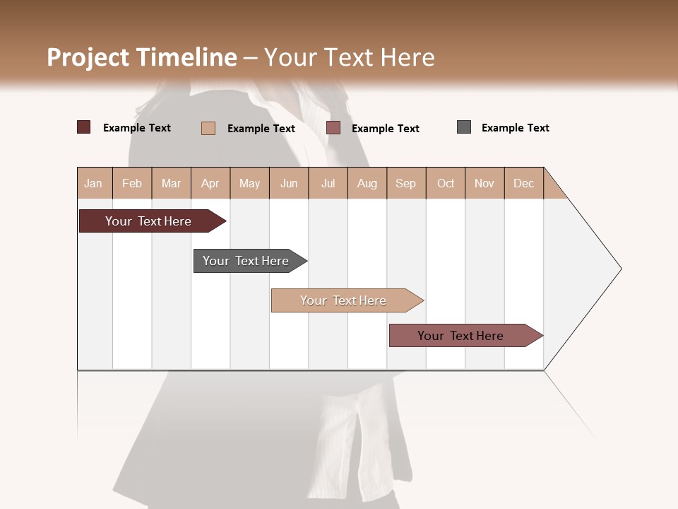 A Woman In A Business Suit Holding A Clipboard PowerPoint Template